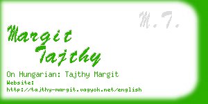 margit tajthy business card